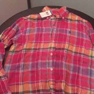 NWT Ralph Lauren Flannel Linen